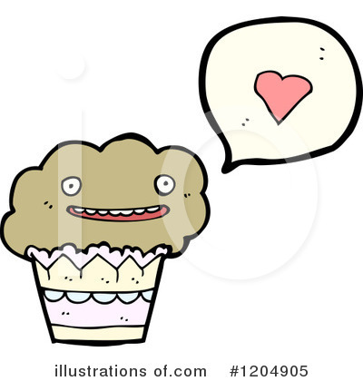 Royalty-Free (RF) Muffin Clipart Illustration by lineartestpilot - Stock Sample #1204905