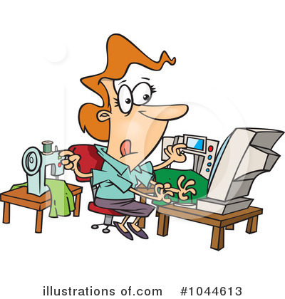 Multi Tasking Clipart #1044613 by toonaday