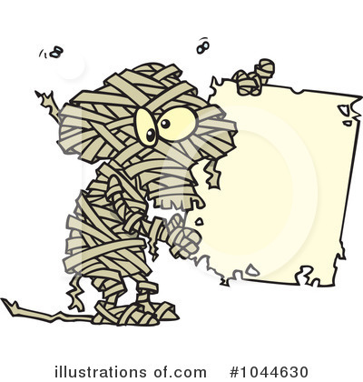 Royalty-Free (RF) Mummy Clipart Illustration by toonaday - Stock Sample #1044630