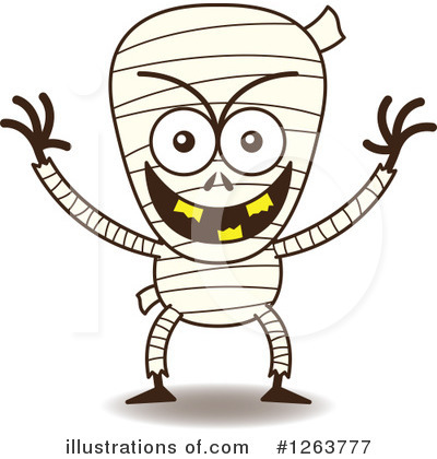 Royalty-Free (RF) Mummy Clipart Illustration by Zooco - Stock Sample #1263777