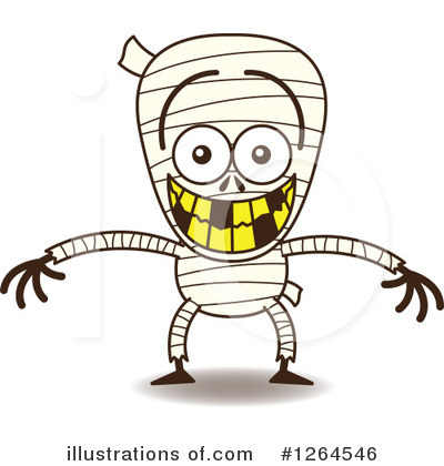 Royalty-Free (RF) Mummy Clipart Illustration by Zooco - Stock Sample #1264546