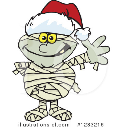 Royalty-Free (RF) Mummy Clipart Illustration by Dennis Holmes Designs - Stock Sample #1283216