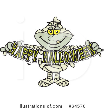 Royalty-Free (RF) Mummy Clipart Illustration by Dennis Holmes Designs - Stock Sample #64570