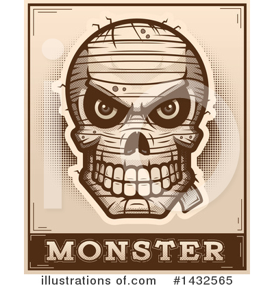 Royalty-Free (RF) Mummy Skull Clipart Illustration by Cory Thoman - Stock Sample #1432565