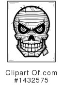 Mummy Skull Clipart #1432575 by Cory Thoman