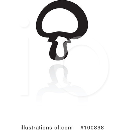 Royalty-Free (RF) Mushroom Clipart Illustration by cidepix - Stock Sample #100868