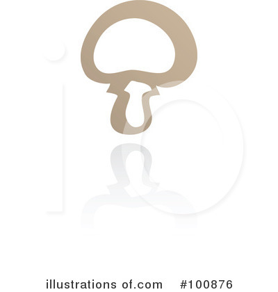 Royalty-Free (RF) Mushroom Clipart Illustration by cidepix - Stock Sample #100876