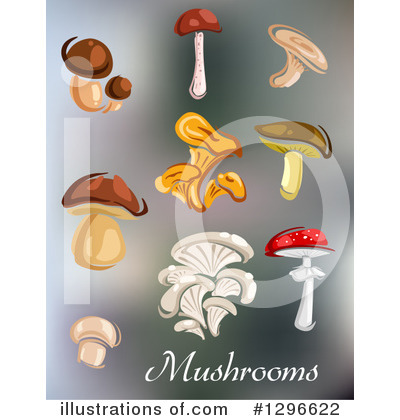 Royalty-Free (RF) Mushroom Clipart Illustration by Vector Tradition SM - Stock Sample #1296622
