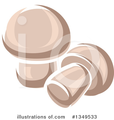 Mushrooms Clipart #1349533 by Vector Tradition SM