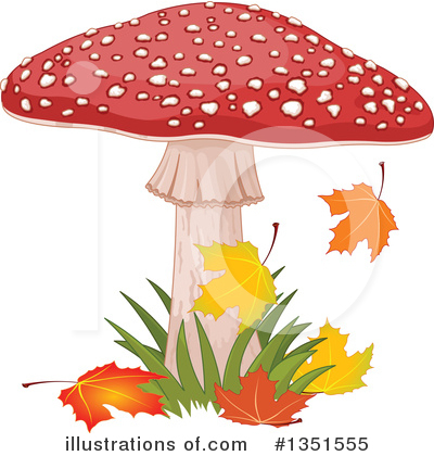 Royalty-Free (RF) Mushroom Clipart Illustration by Pushkin - Stock Sample #1351555