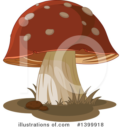 Royalty-Free (RF) Mushroom Clipart Illustration by Pushkin - Stock Sample #1399918