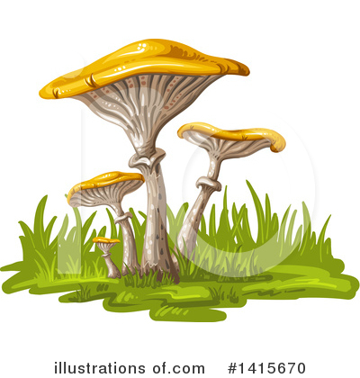 Royalty-Free (RF) Mushroom Clipart Illustration by merlinul - Stock Sample #1415670