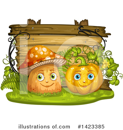 Royalty-Free (RF) Mushroom Clipart Illustration by merlinul - Stock Sample #1423385