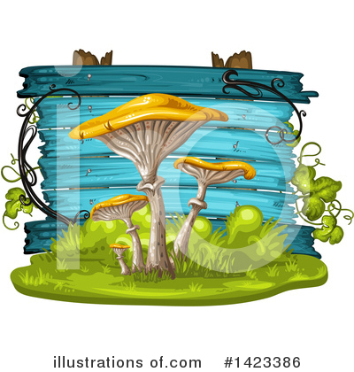 Royalty-Free (RF) Mushroom Clipart Illustration by merlinul - Stock Sample #1423386