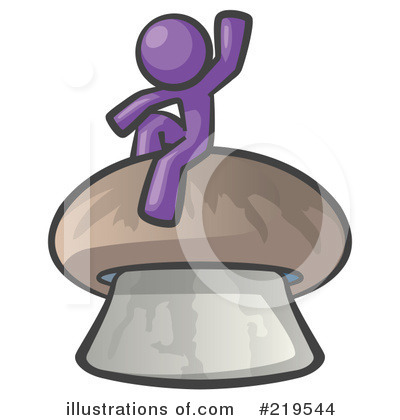 Royalty-Free (RF) Mushroom Clipart Illustration by Leo Blanchette - Stock Sample #219544