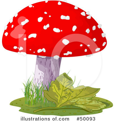 Royalty-Free (RF) Mushroom Clipart Illustration by Pushkin - Stock Sample #50093