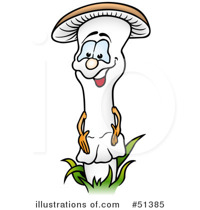 Royalty-Free (RF) Mushroom Clipart Illustration by dero - Stock Sample #51385