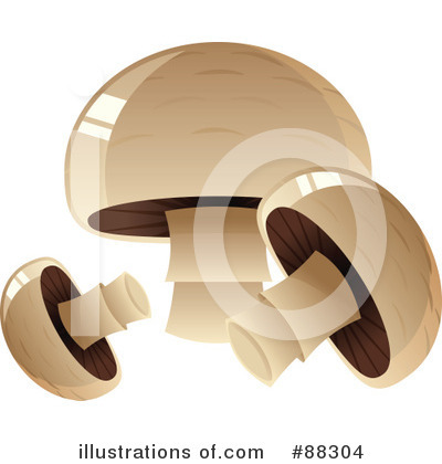 Royalty-Free (RF) Mushroom Clipart Illustration by Tonis Pan - Stock Sample #88304