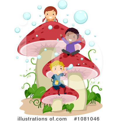 Royalty-Free (RF) Mushrooms Clipart Illustration by BNP Design Studio - Stock Sample #1081046