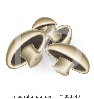 Royalty-Free (RF) Mushrooms Clipart Illustration by AtStockIllustration - Stock Sample #1083346