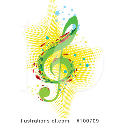 Royalty-Free (RF) Music Clipart Illustration by MilsiArt - Stock Sample #100709