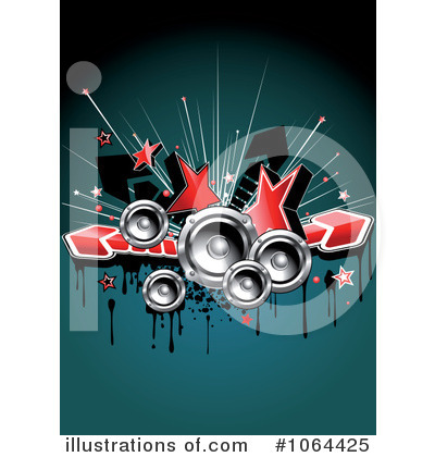 Music Speakers Clipart #1064425 by Vector Tradition SM