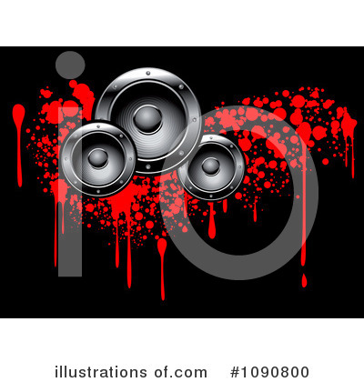 Music Speakers Clipart #1090800 by Vector Tradition SM