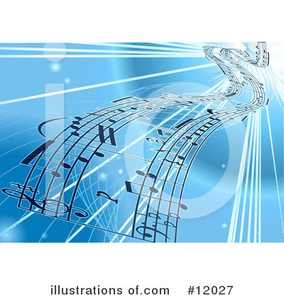 Sheet Music Clipart #12027 by AtStockIllustration
