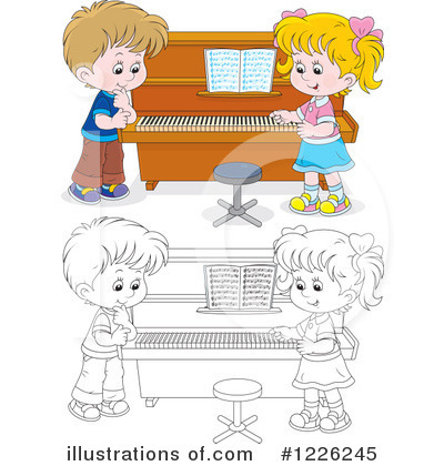 Piano Clipart #1226245 by Alex Bannykh