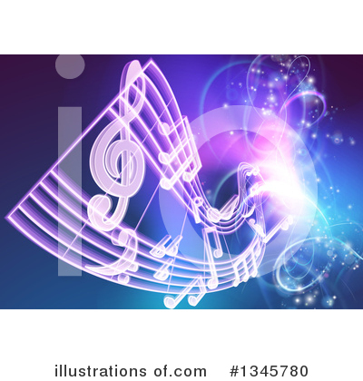 Music Note Clipart #1345780 by AtStockIllustration