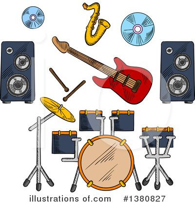 Royalty-Free (RF) Music Clipart Illustration by Vector Tradition SM - Stock Sample #1380827