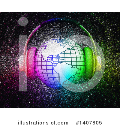 Music Background Clipart #1407805 by KJ Pargeter