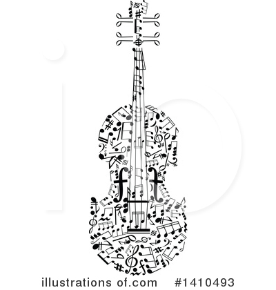 Violin Clipart #1410493 by Vector Tradition SM