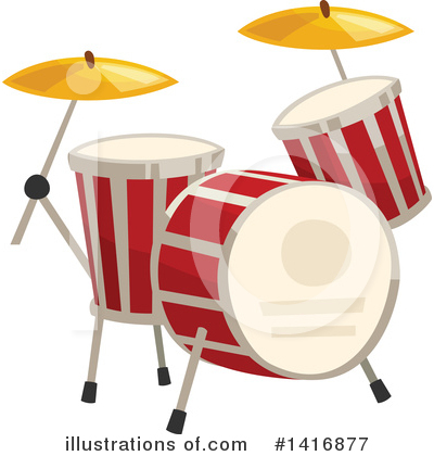 Drums Clipart #1416877 by Vector Tradition SM