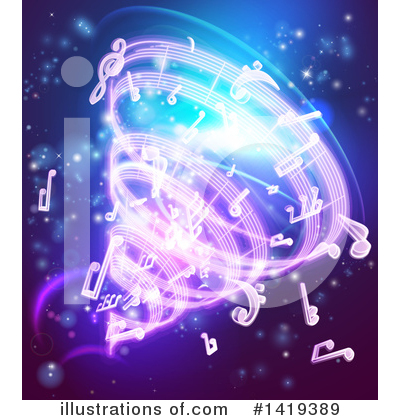 Sheet Music Clipart #1419389 by AtStockIllustration