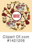 Music Clipart #1421206 by Vector Tradition SM