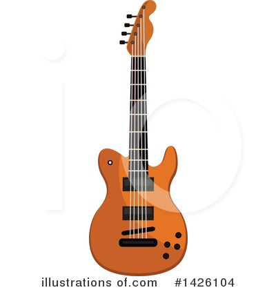 Electric Guitar Clipart #1426104 by Vector Tradition SM