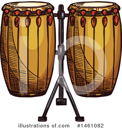 Drums Clipart #1461082 by Vector Tradition SM