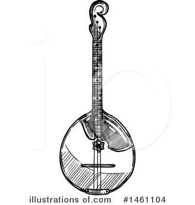 Banjo Clipart #1461104 by Vector Tradition SM