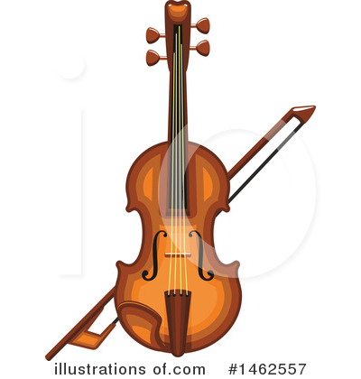 Violin Clipart #1462557 by Vector Tradition SM