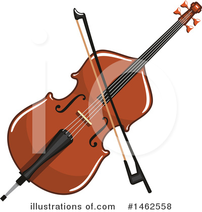 Cello Clipart #1462558 by Vector Tradition SM