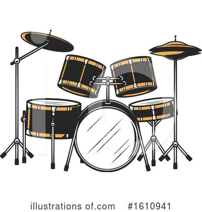 Drums Clipart #1610941 by Vector Tradition SM