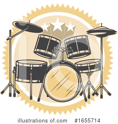 Drums Clipart #1655714 by Vector Tradition SM