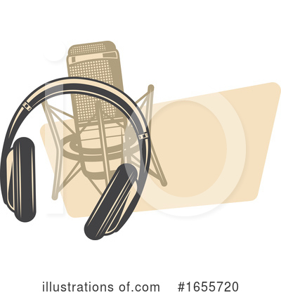 Headphones Clipart #1655720 by Vector Tradition SM