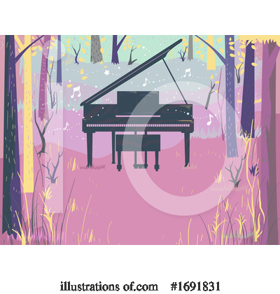 Piano Clipart #1691831 by BNP Design Studio
