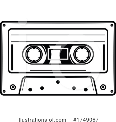 Cassette Tape Clipart #1749067 by Vector Tradition SM