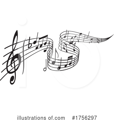 Music Notes Clipart #1756297 by Vector Tradition SM