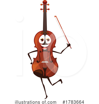 Violin Clipart #1783664 by Vector Tradition SM
