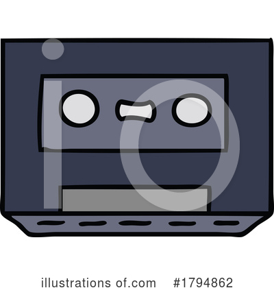 Cassette Tape Clipart #1794862 by lineartestpilot