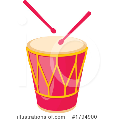 Drums Clipart #1794900 by Vector Tradition SM